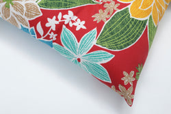 Bora Cay Red Tufted Seat Cushions