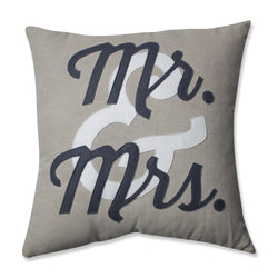Mr. & Mrs. 18-inch Throw Pillow