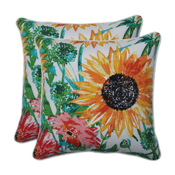 Sunflowers Sunburst 16.5-Inch Throw Pillow (Set of 2)