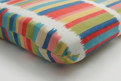 Solar Stripe Fruit Punch Rounded Corners Chair Cushion