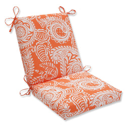 Addie Terra Cotta Squared Corners Chair Cushion