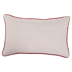 Indoor Red Christmas Truck Lumbar Pillow Rectangular Throw Pillow