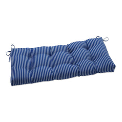 Resort Stripe Blue 44" Blown Bench