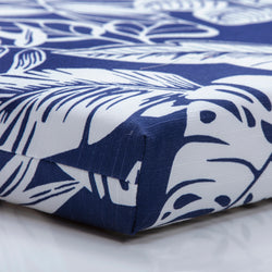 Delray Navy Squared Corners Seat Cushion (Set Of 2)