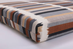 Solar Stripe Ebony Bench Cushion