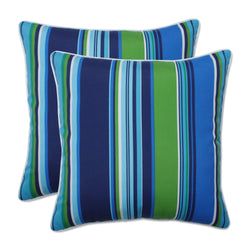 Sea Island Blue 18.5-Inch Throw Pillow (Set Of 2)