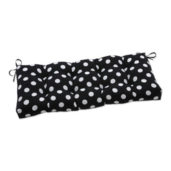 Polka Dot Black 44" Blown Bench
