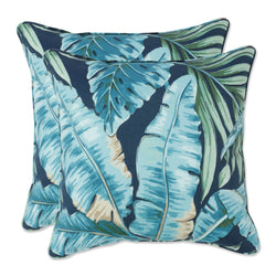 Tortola Midnight Blue 16.5-inch Throw Pillow (Set of 2)