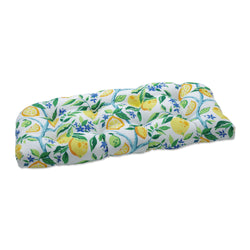 Lemon Tree Yellow Wicker Loveseat Cushion