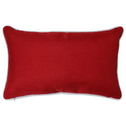 Red Throw Pillow Cases Festive Polylester Linen Kisses Hugs One